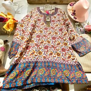 Beautiful Gypsy boho tunic/mini dress w southwestern hippy vibe